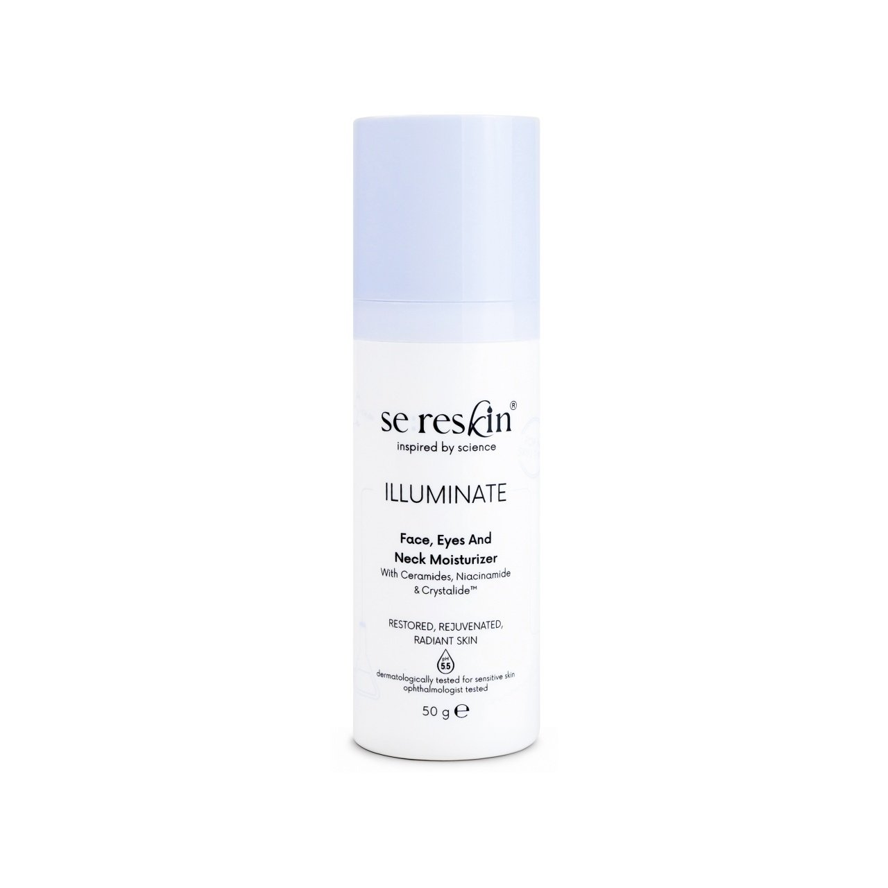 Crema pentru fata si gat cu efect iluminator Illuminate, 50 g, Se:Reskin