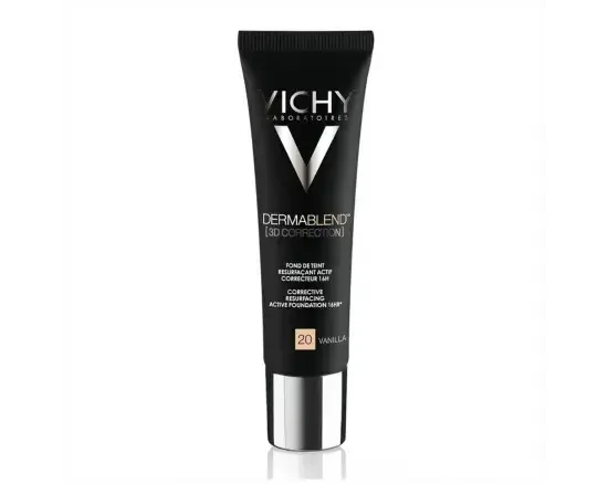Vichy DermaBlend Fond de ten corector cu acoperire 16 ore, Nuanța 20 Vanilla, 30 ml
