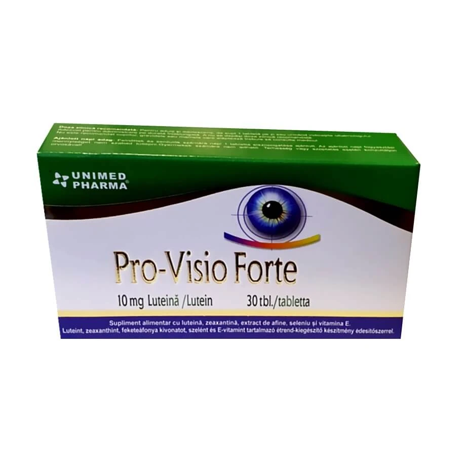 Pro-Visio Forte 10 mg Luteină, 30 comprimate, Unimed Pharma