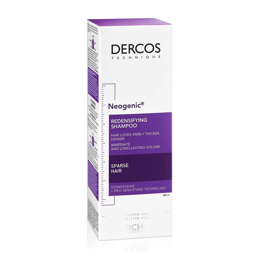 Șampon redensificator cu stemoxidinǎ Dercos Neogenic, 200 ml, Vichy 