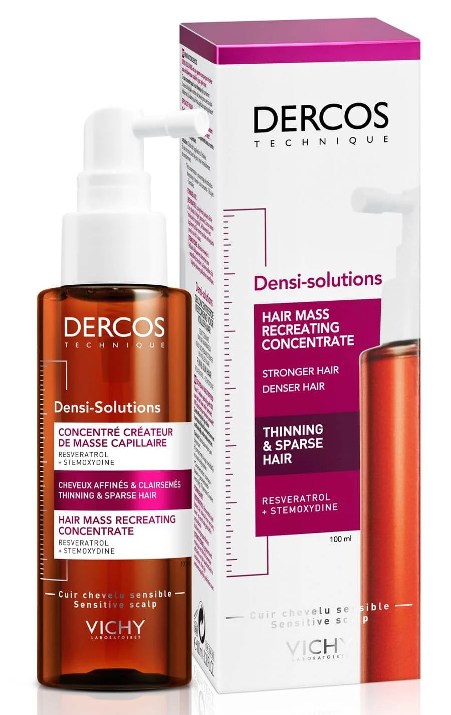 Tratament pentru părul subțire și slăbit cu efect de densificare Dercos Densi-Solutions, 100 ml, Vichy