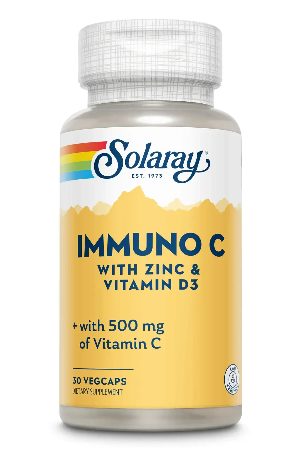 Zinc și Vitamina D3 Immuno C Solaray, 30 capsule, Secom