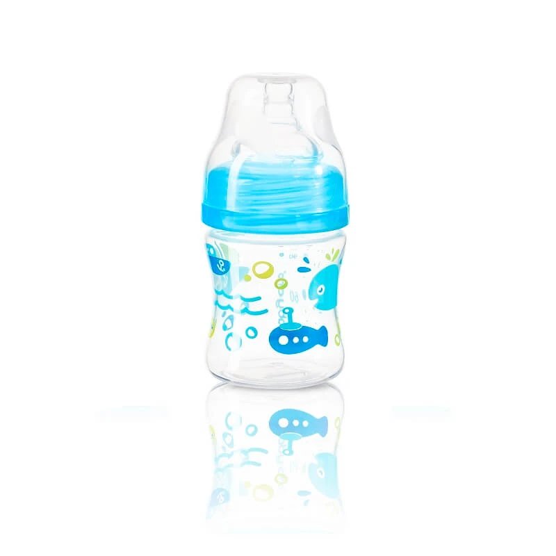 Biberon din plastic cu gat larg, 120 ml, Babyono