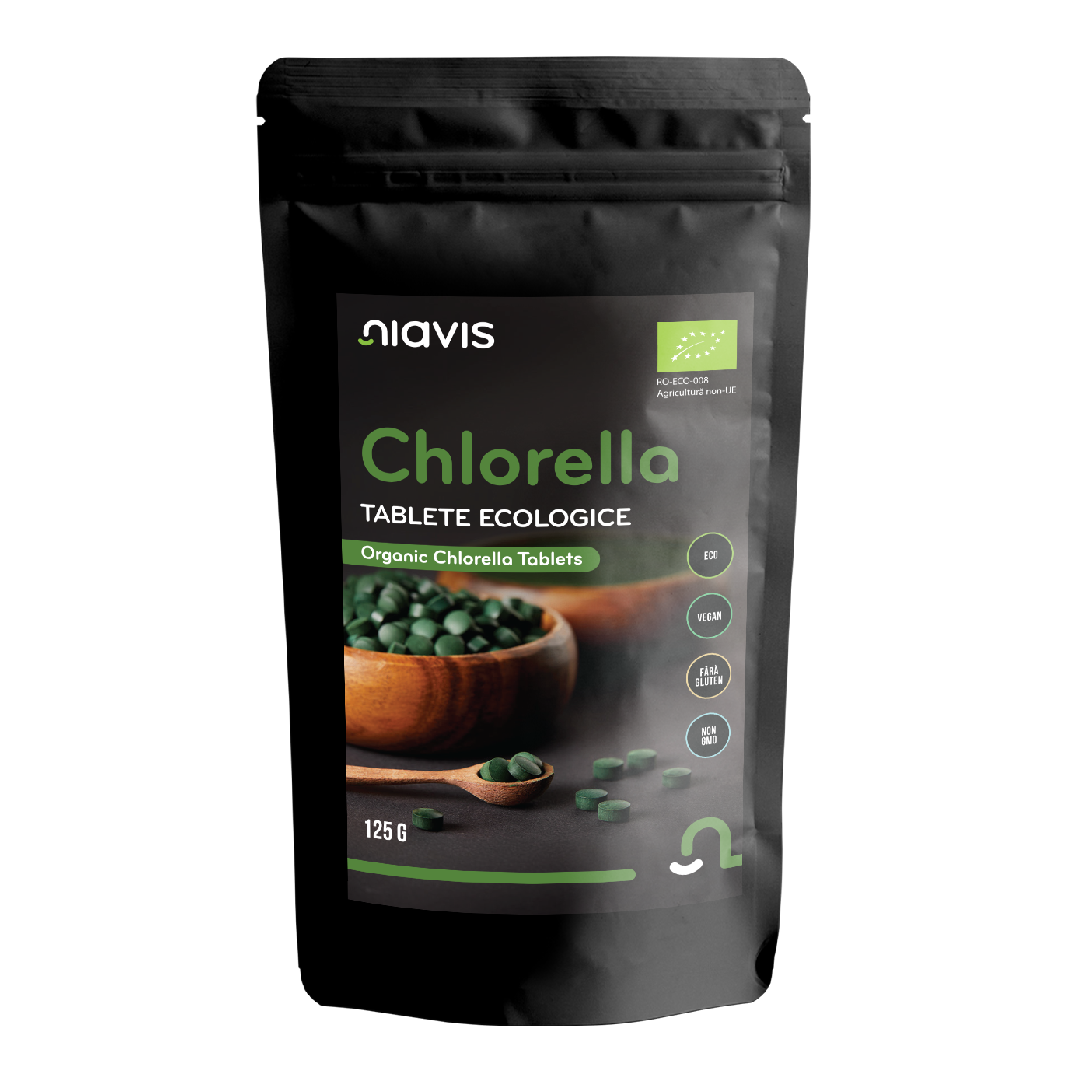 Chlorella Tablete Ecologice BIO, 125g, Niavis