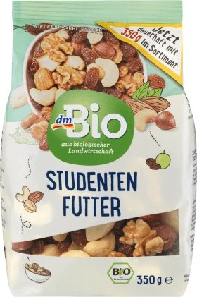 DmBio Amestec fructe și nuci, 350 g