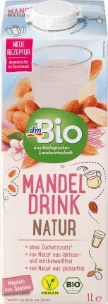 DmBio Băutură de migdale natur ECO, 1 l