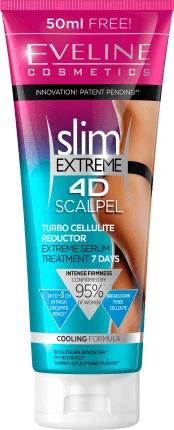 Eveline Cosmetics Tratament pentru reducerea celulitei slim extreme 4D Scalpel, 250 ml