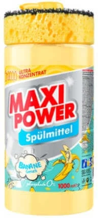 Maxi Power Maxi Power detergent de vase cu aromă de banană, 1 l
