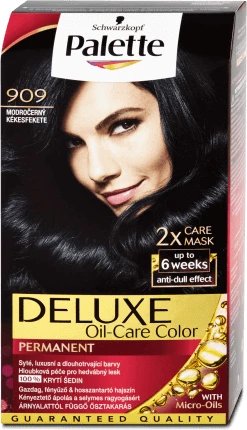 Palette Deluxe Vopsea permanentă 909/1-1 Negru Albăstrui, 1 buc