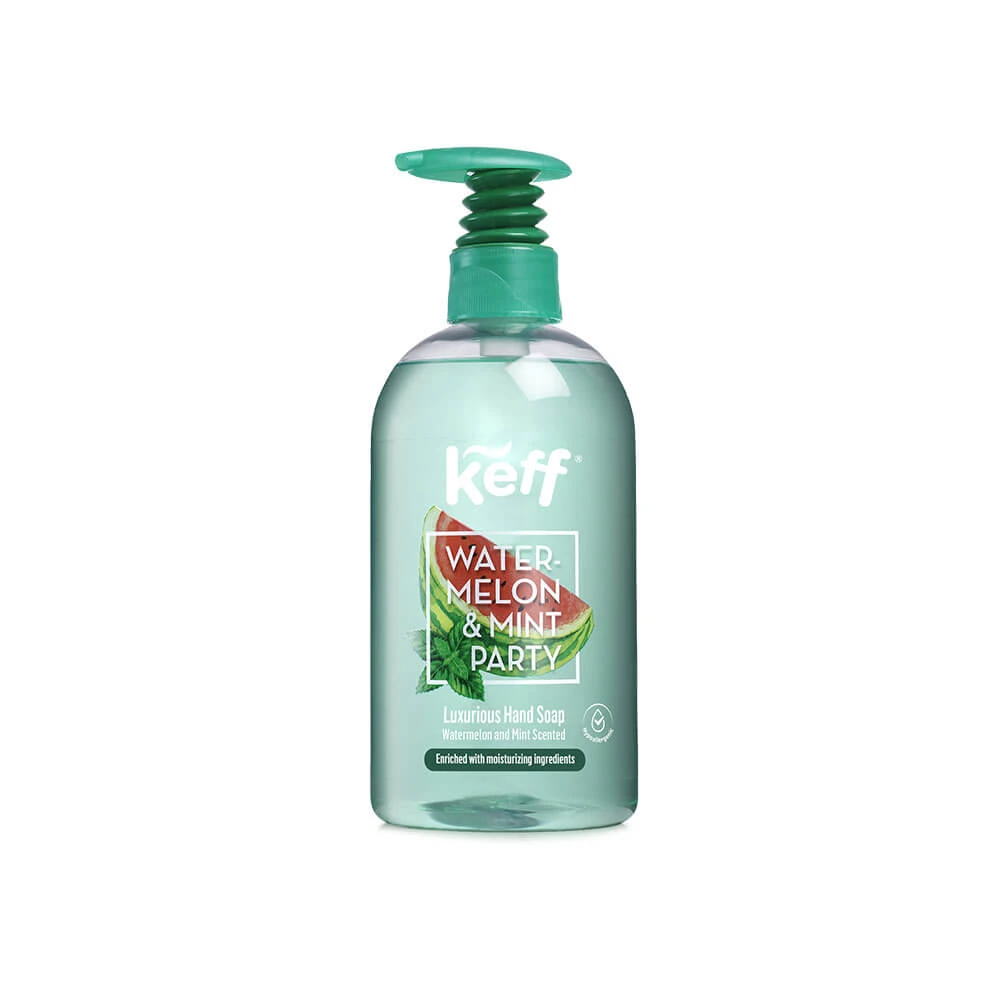 Sapun lichid de maini cu parfum de pepene si menta, 500 ml, Keff