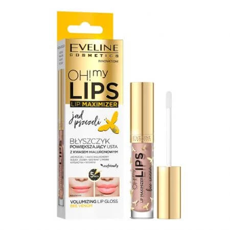 Luciu de buze cu venin de albine Oh! My Lips, 4.5 ml, Eveline Cosmetics