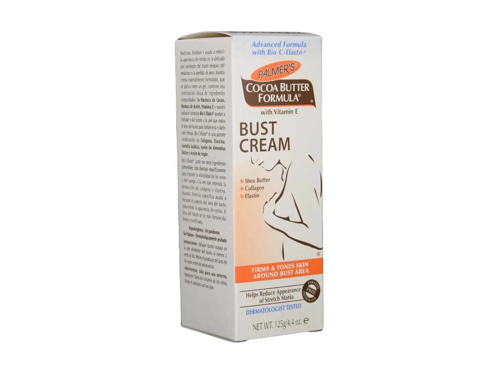 Cremă de masaj pentru Fermitate Bust Formulă Unt de Cacao, 125 g, Palmer's