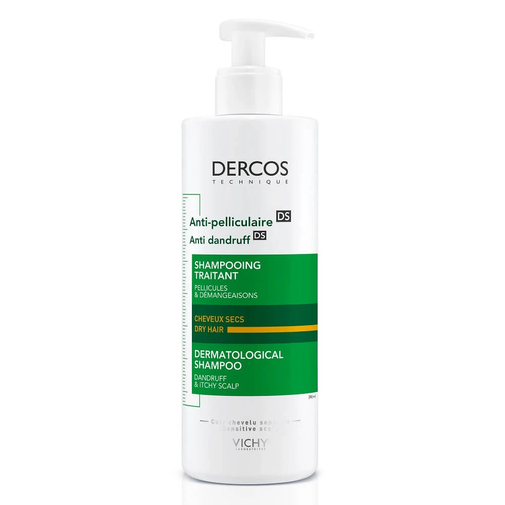 Șampon anti-mătreață pentru păr uscat Dercos, 390 ml, Vichy