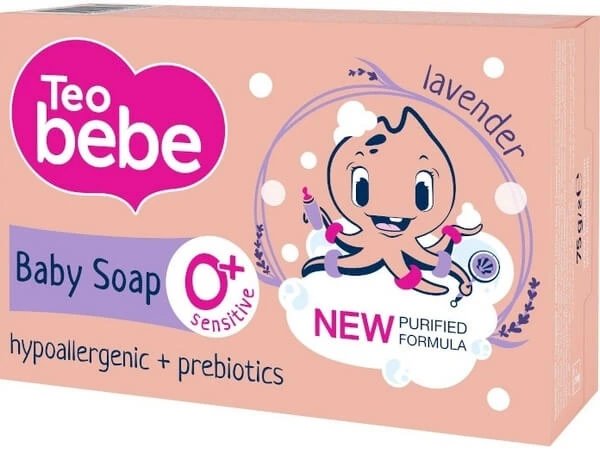 Săpun cu lavandă și vitamina E, 75 g, Teo Bebe
