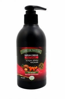 Sapun crema natural cu argan, catina si note fructate 240 ml, Verre de Nature
