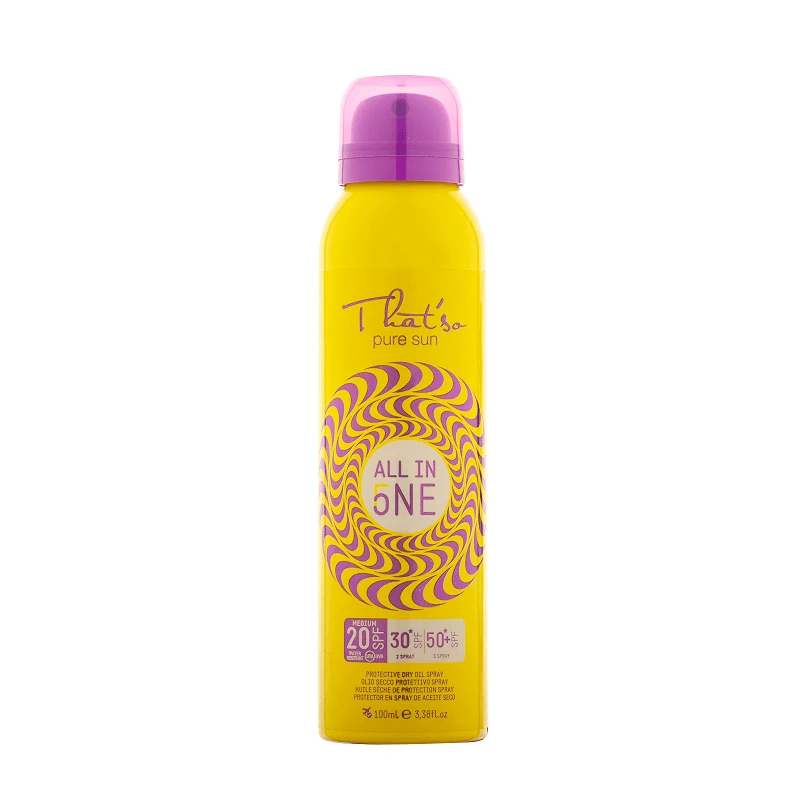 Ulei uscat tip spray cu SPF progresiv 20/30*/50+ All In One, 100 ml, That So