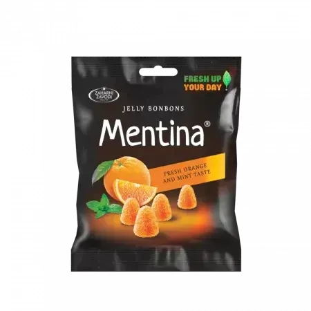 Jeleuri cu aroma de menta si portocale, 80g, Mentina