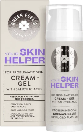 Green Feel's  Cremă-gel pentru față anti-acneică, 50 ml