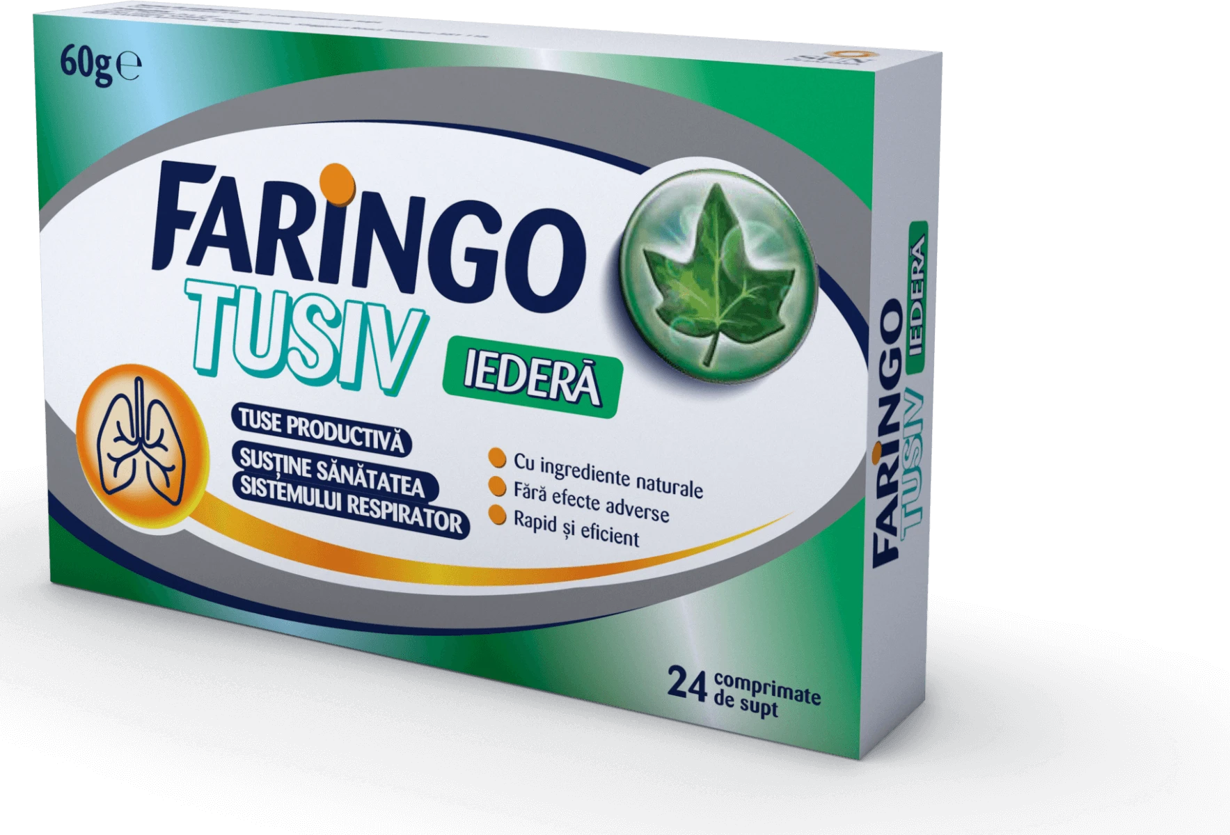 Faringo Tusiv cu iederă, 24 comprimate, Terapia 